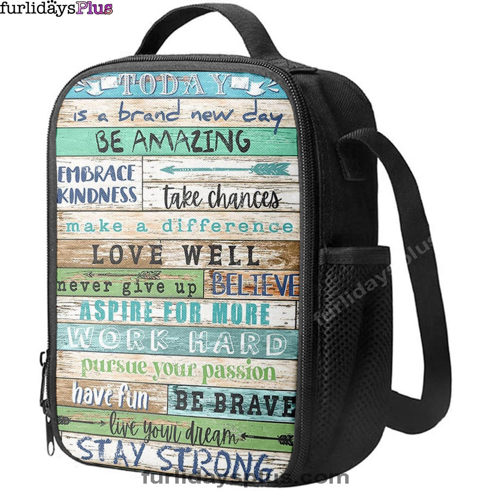 Stay Strong Positive Quotes Lunchbag Lunch Bag, Encouragement Gifts For Women