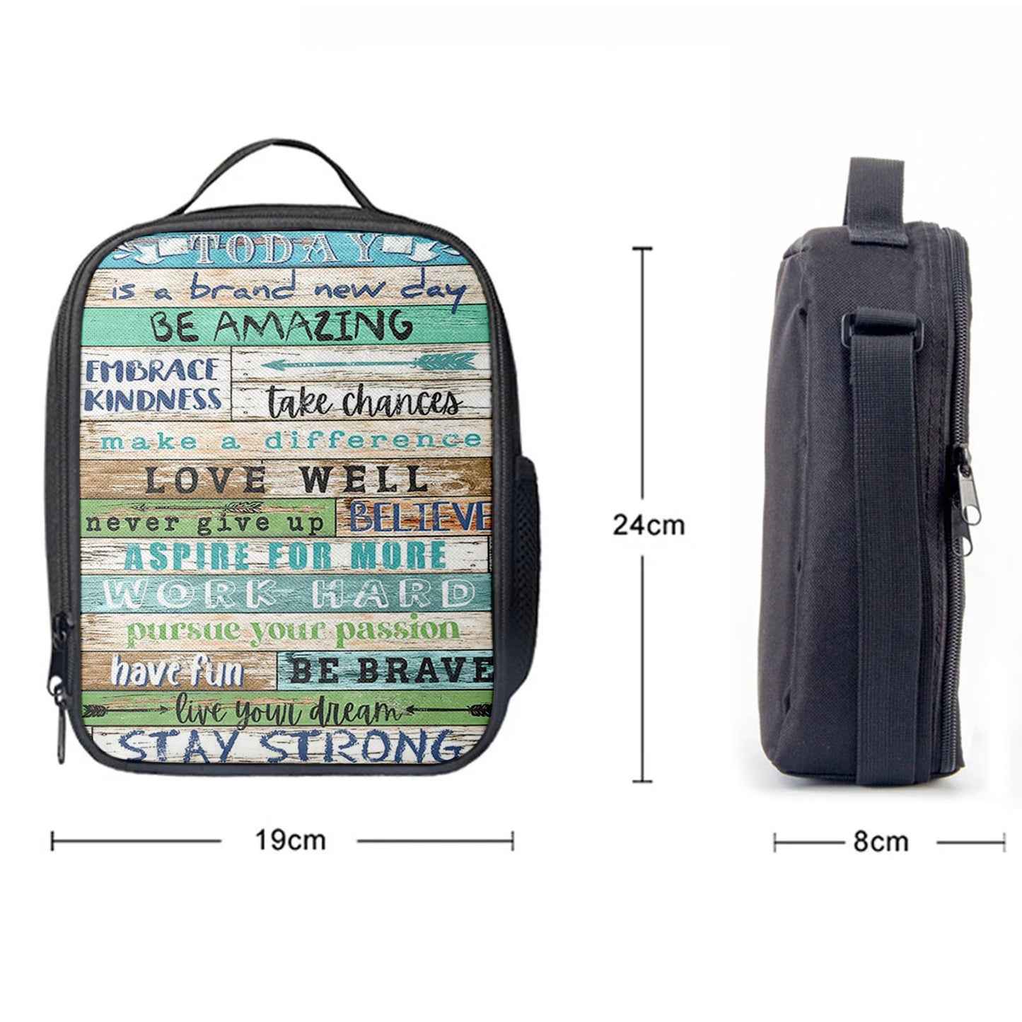 Stay Strong Positive Quotes Lunchbag Lunch Bag, Encouragement Gifts For Women