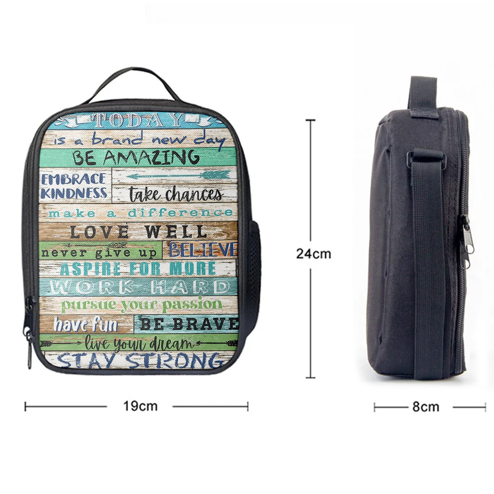 Stay Strong Positive Quotes Lunchbag Lunch Bag, Encouragement Gifts For Women