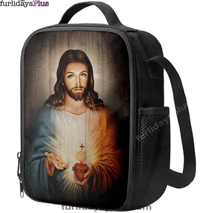 Stunning Heart Walking With Jesus Lunchbag Lunchbag, Christian Lunchbag, Bible Verse Lunch Bag