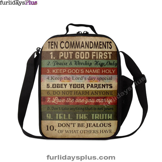 Ten Commandments, Christian Lunchbag, Bible Verse Lunchbag, Scripture Lunch Bag