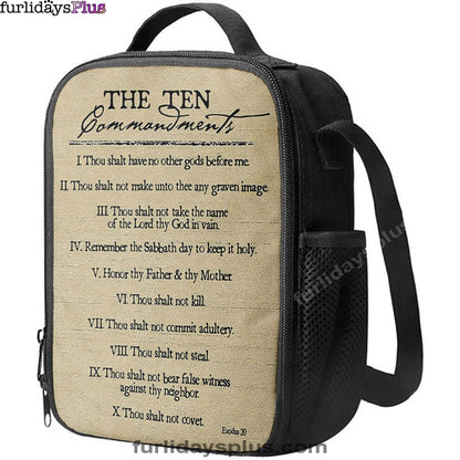 Ten Commandments Lunchbag, Christian Lunchbag Lunch Bag