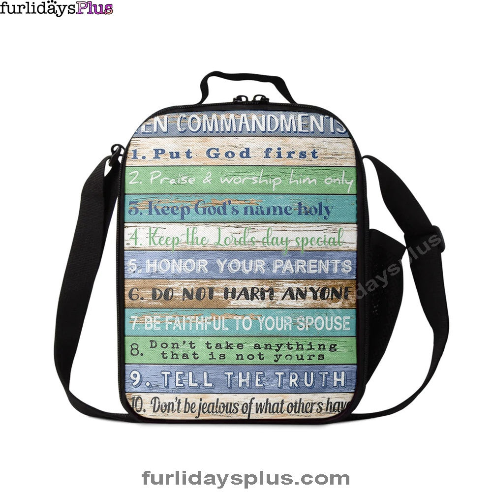 Ten Commandments Lunchbag Lunchbag 1, Christian Lunchbag Lunch Bag