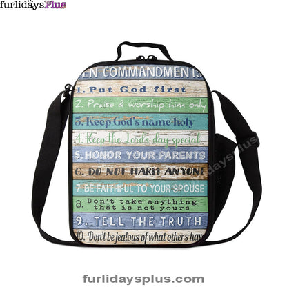 Ten Commandments Lunchbag Lunchbag 1, Christian Lunchbag Lunch Bag