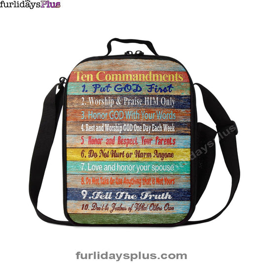 Ten Commandments Lunchbag Lunchbag, Christian Lunchbag Lunch Bag