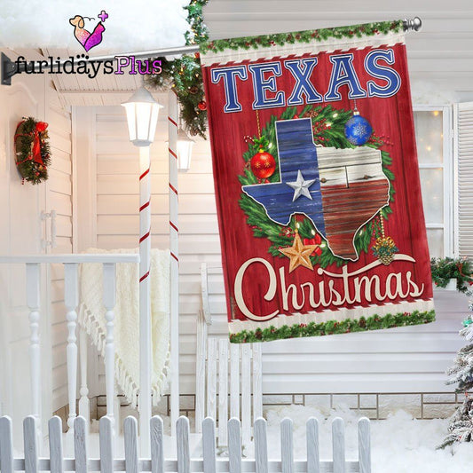 Texas Christmas Flag Merry Christmas