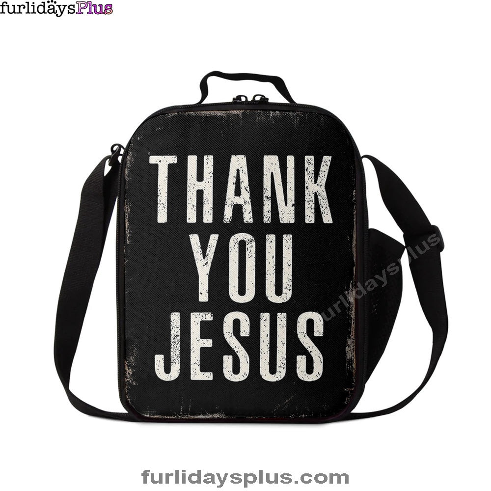 Thank You Jesus Lunchbag Lunch Bag, Christian Lunchbag Lunch Bag