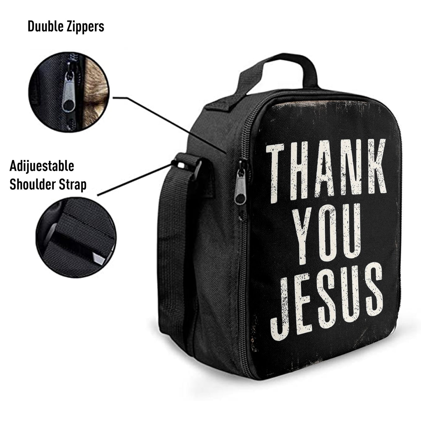 Thank You Jesus Lunchbag Lunch Bag, Christian Lunchbag Lunch Bag