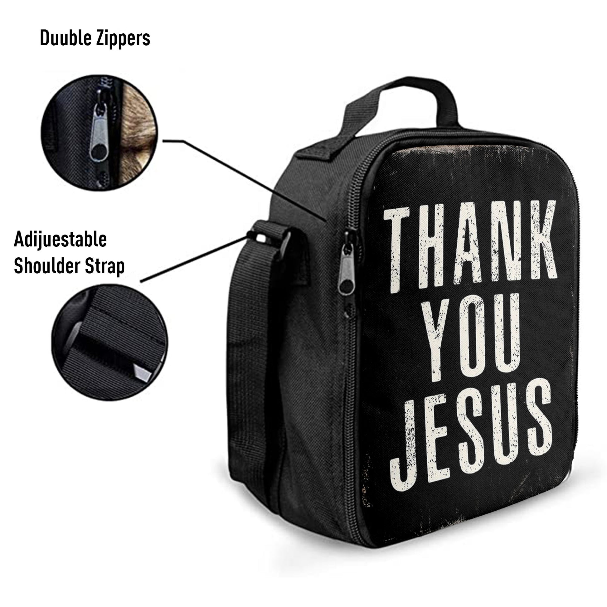 Thank You Jesus Lunchbag Lunch Bag, Christian Lunchbag Lunch Bag
