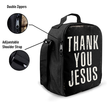 Thank You Jesus Lunchbag Lunch Bag, Christian Lunchbag Lunch Bag