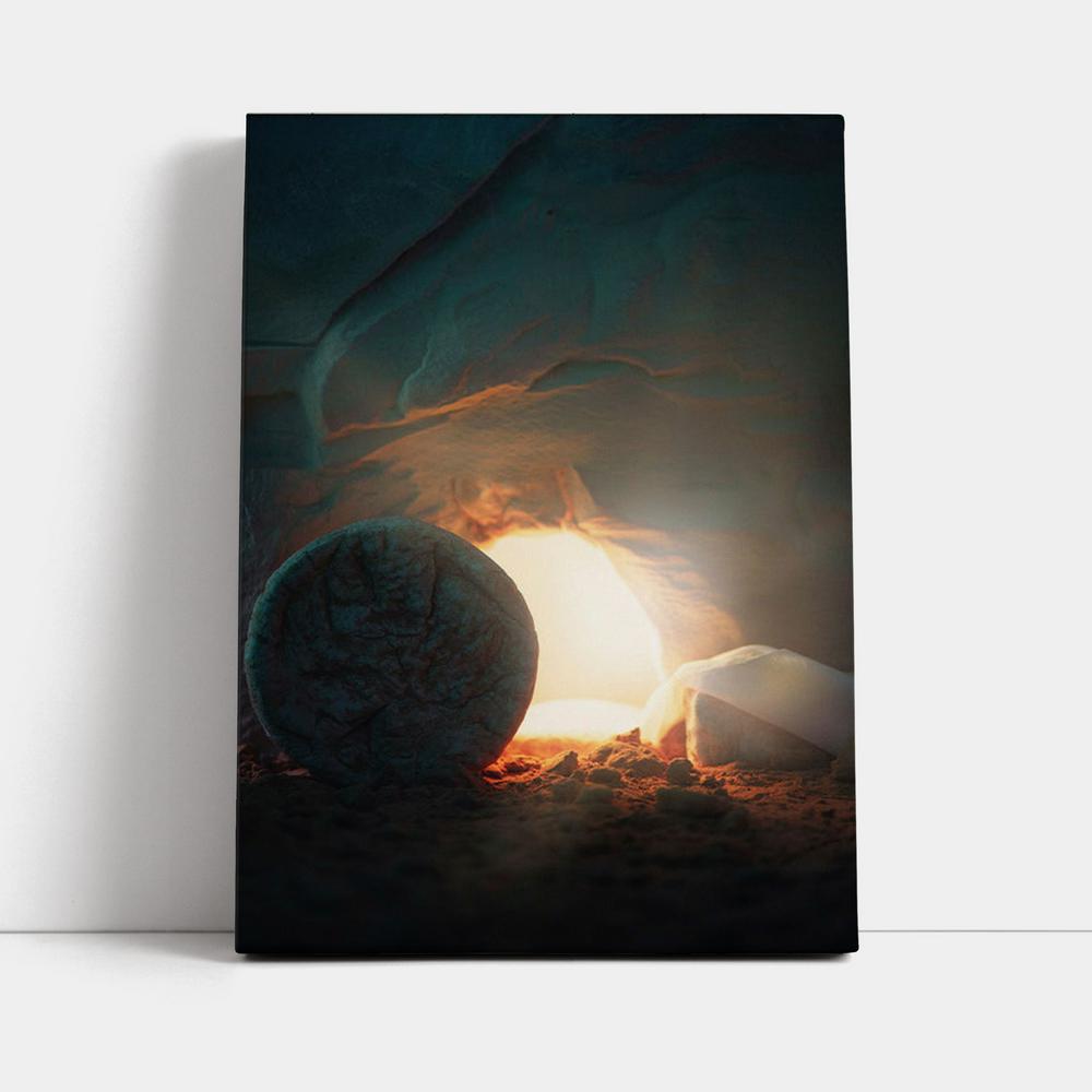 The Empty Tomb Canvas Pictures - Christian Wall Art - Canvas Easter Wall Decor