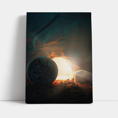 The Empty Tomb Canvas Pictures - Christian Wall Art - Canvas Easter Wall Decor