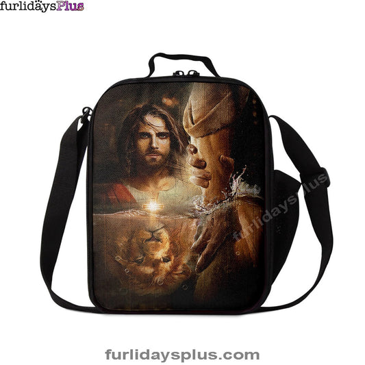 The Hand Of God Lunchbag, Lion Of Judah Jesus Lunchbag, Christian Lunch Bag