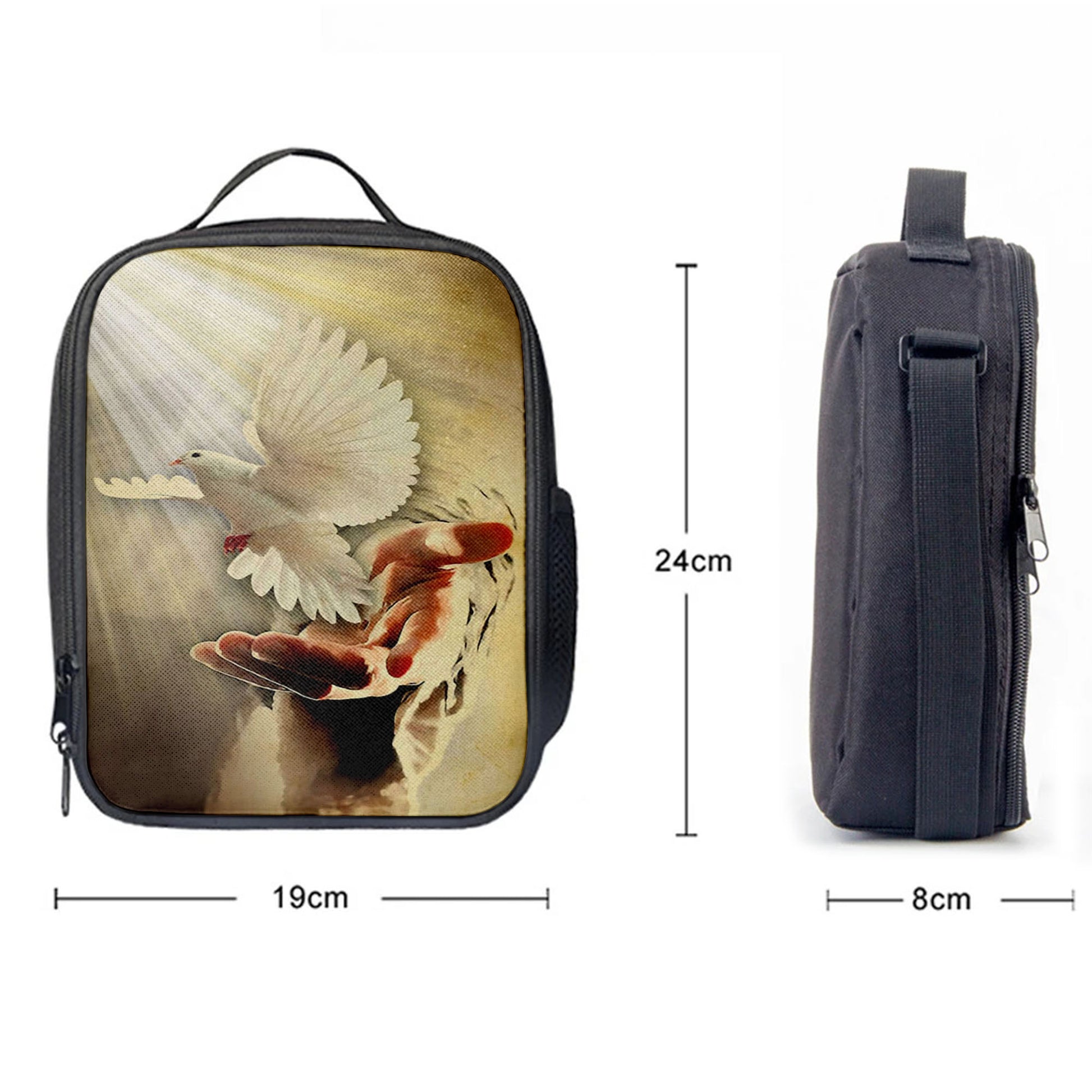 The Hand Of God Picture Jesus Hands Lunchbag, Bible Verse Lunchbag, Scripture Lunch Bag