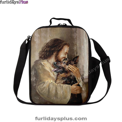 The Life Of Jesus German Shepherd Dog Dog Lover Lunchbag Lunch Bag, Bible Verse Lunch Bag