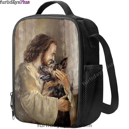 The Life Of Jesus German Shepherd Dog Dog Lover Lunchbag Lunch Bag, Bible Verse Lunch Bag