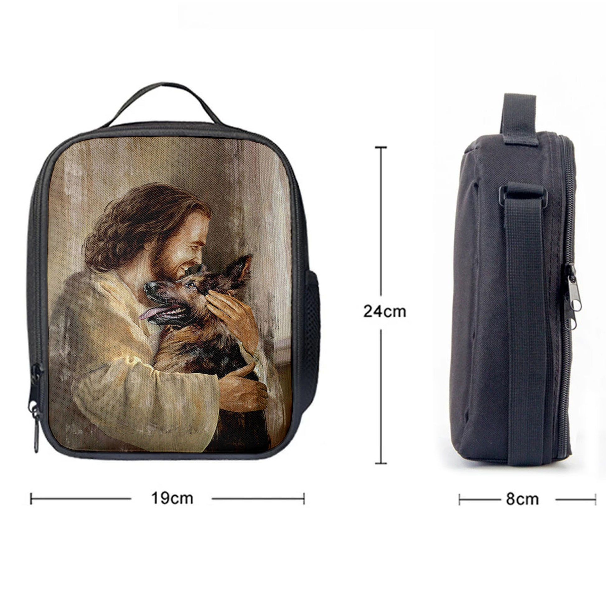 The Life Of Jesus German Shepherd Dog Dog Lover Lunchbag Lunch Bag, Bible Verse Lunch Bag