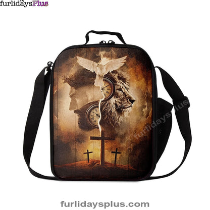The Lion King Jesus Cross Lunchbag, Lion Lunch Bag, Christian Inspirational Lunchbag