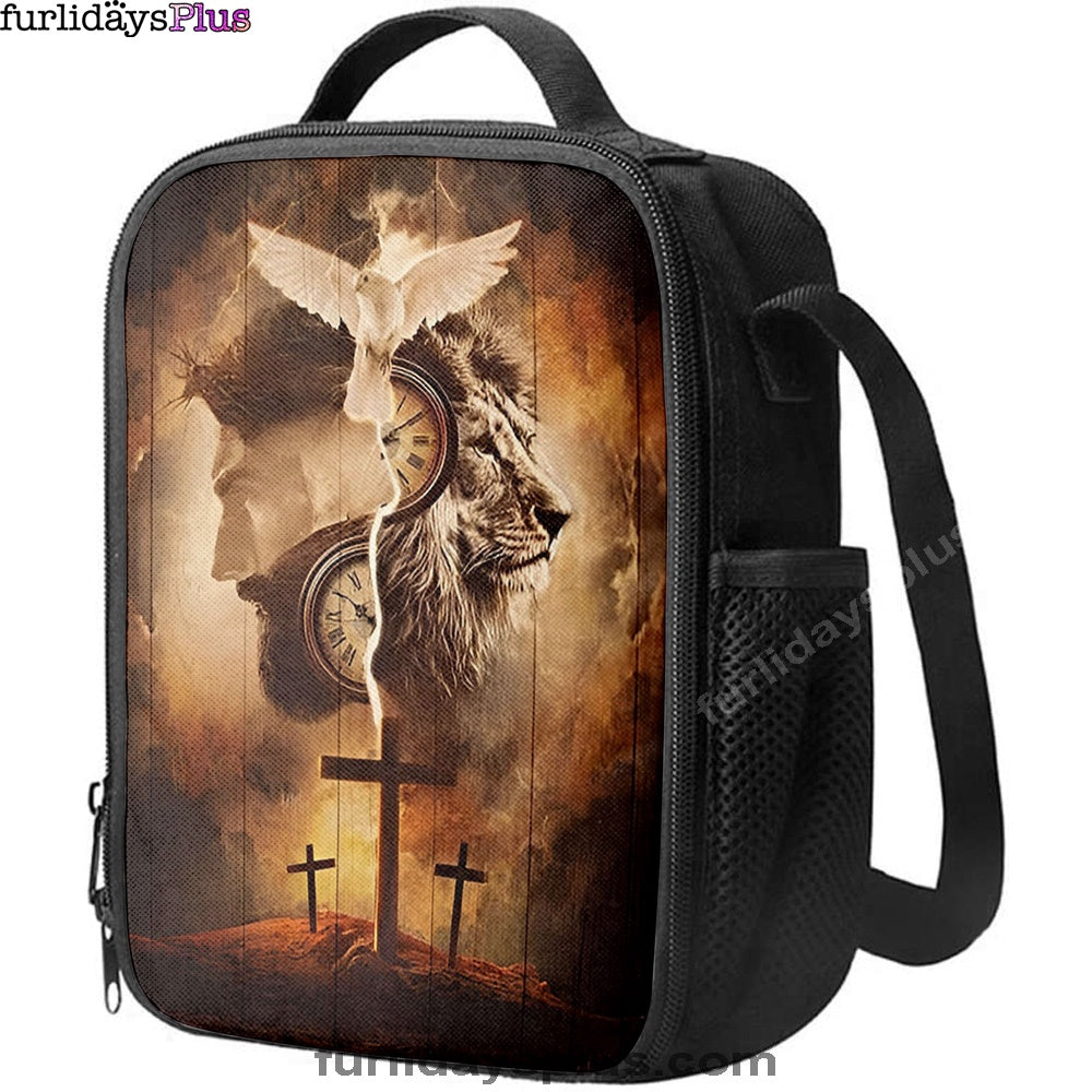 The Lion King Jesus Cross Lunchbag, Lion Lunch Bag, Christian Inspirational Lunchbag