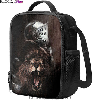 The Lion Of Judah Warrior Of Christ Lunch Bag, Christian Art, Bible Verse Lunch Bag