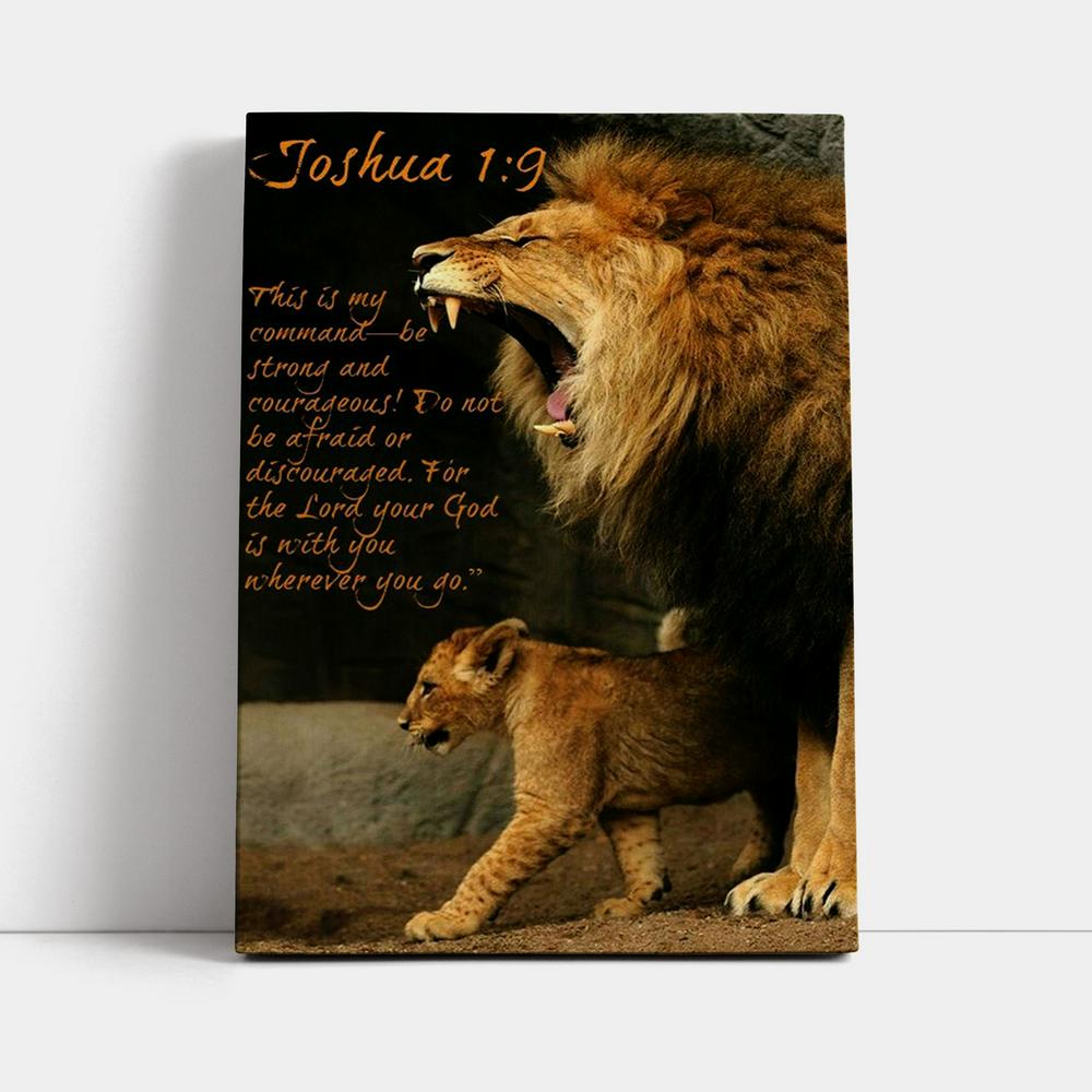 The Lion This Is My Command Canvas Prints - Lion Canvas Art - Christian Inspirational Canvas