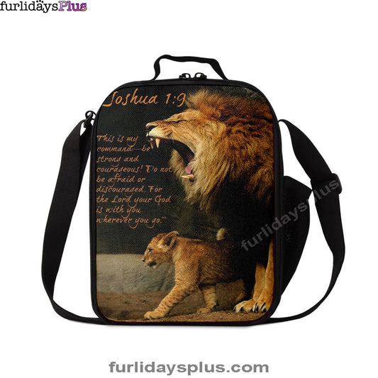 The Lion This Is My Command Lunchbag, Lion Lunch Bag, Christian Inspirational Lunchbag