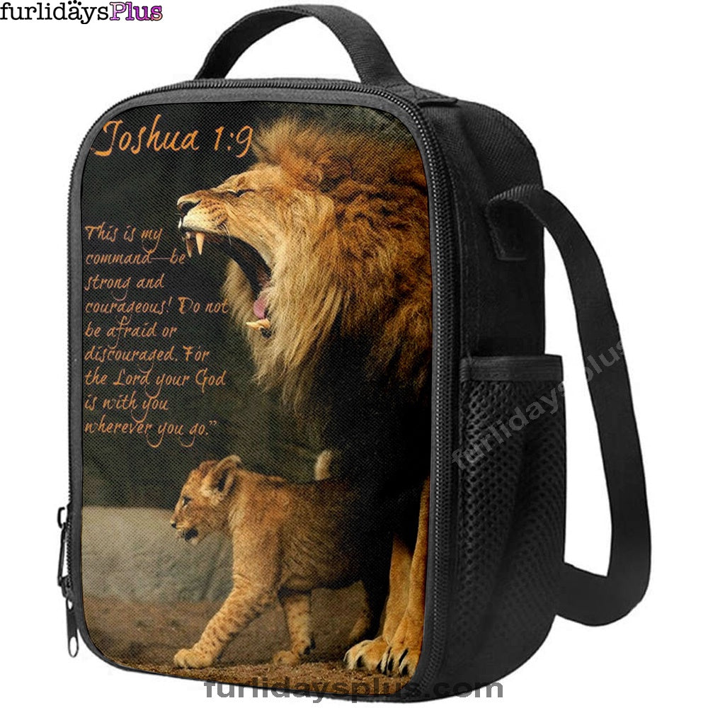 The Lion This Is My Command Lunchbag, Lion Lunch Bag, Christian Inspirational Lunchbag