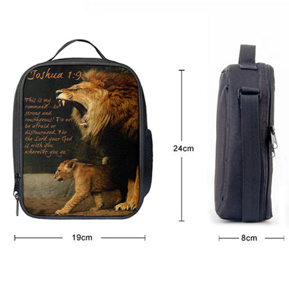 The Lion This Is My Command Lunchbag, Lion Lunch Bag, Christian Inspirational Lunchbag