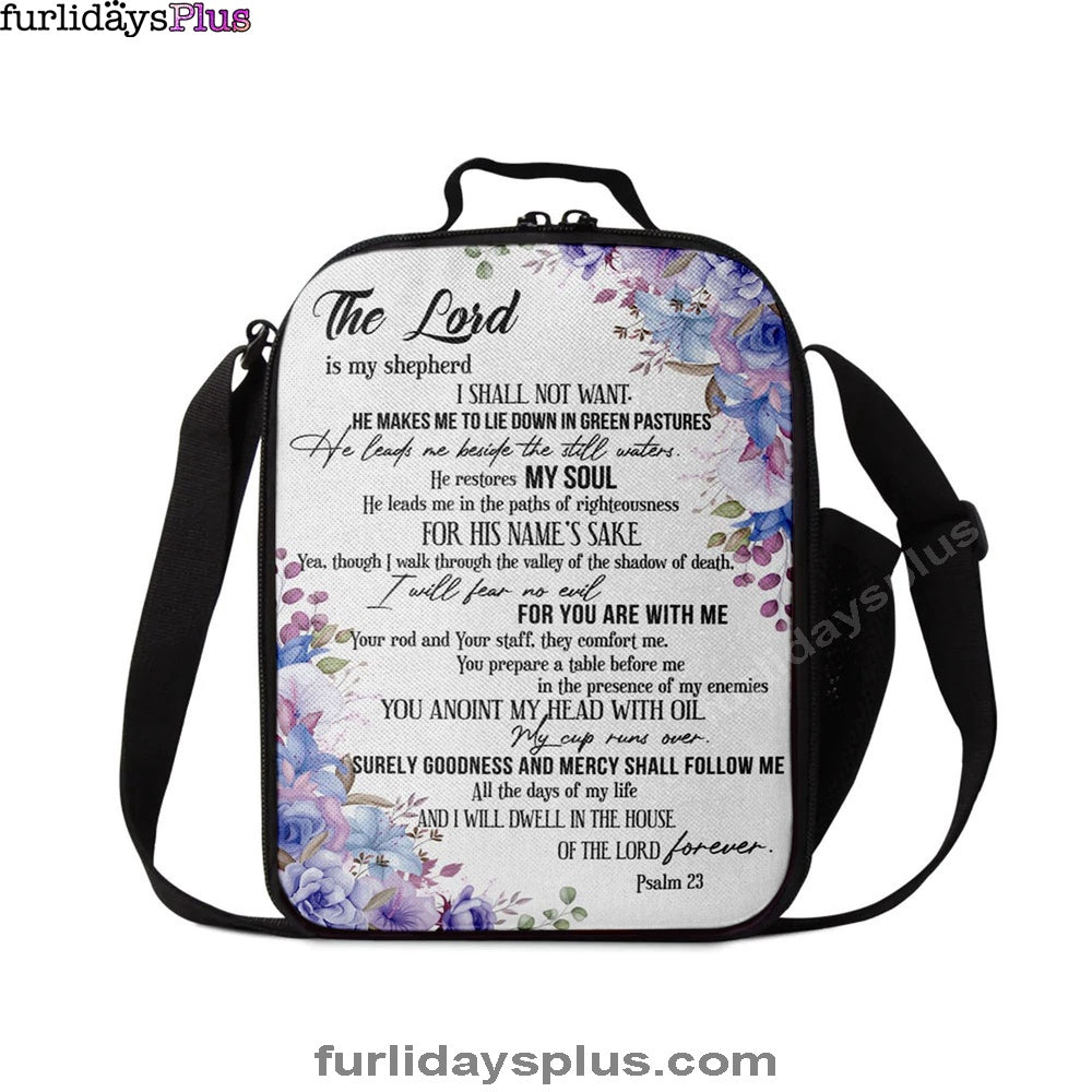 The Lord Is My Shepherd Psalm 23 Lunchbag, Bible Verse Lunchbag, Scripture Lunch Bag
