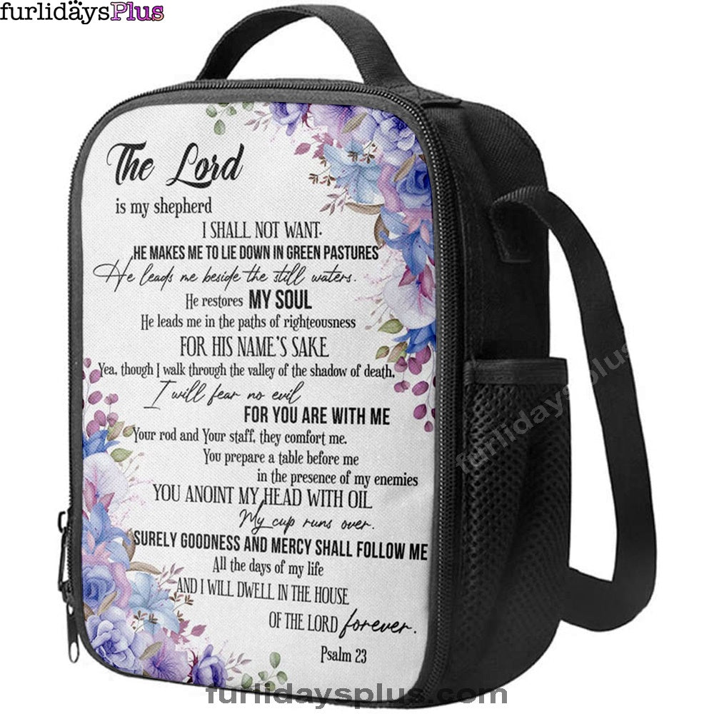 The Lord Is My Shepherd Psalm 23 Lunchbag, Bible Verse Lunchbag, Scripture Lunch Bag