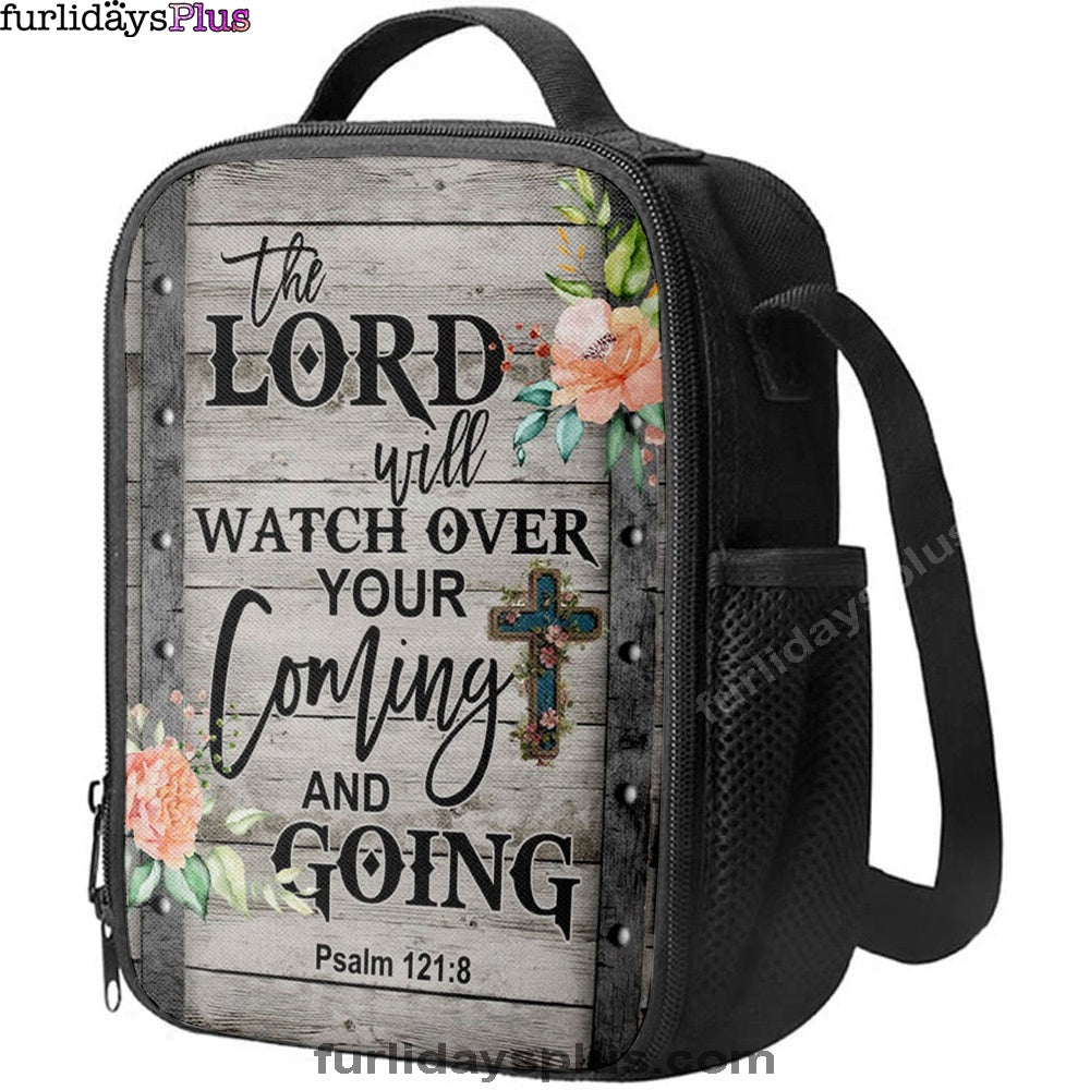 The Lord Will Watch Over Your Coming And Going Psalm 1218 Lunchbag, Bible Verse Lunchbag, Scripture Lunch Bag