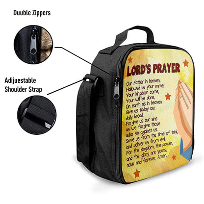 The Lord's Prayer Kid's Scripture Lunch Bag Print, Christian Lunchbag Lunch Bag