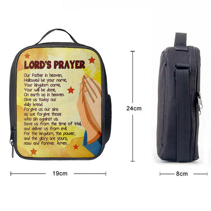 The Lord's Prayer Kid's Scripture Lunch Bag Print, Christian Lunchbag Lunch Bag