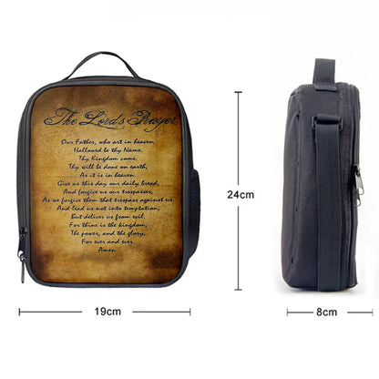 The Lord's Prayer Matthew 6 9 13 Brown Lunch Bag, Christian Lunchbag Lunch Bag
