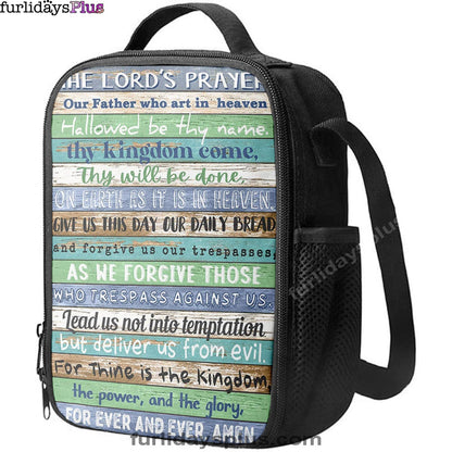 The Lords Prayer Lunchbag Lunch Bag, Rustic Religious Lunchbag, Christian Lunchbag Lunch Bag