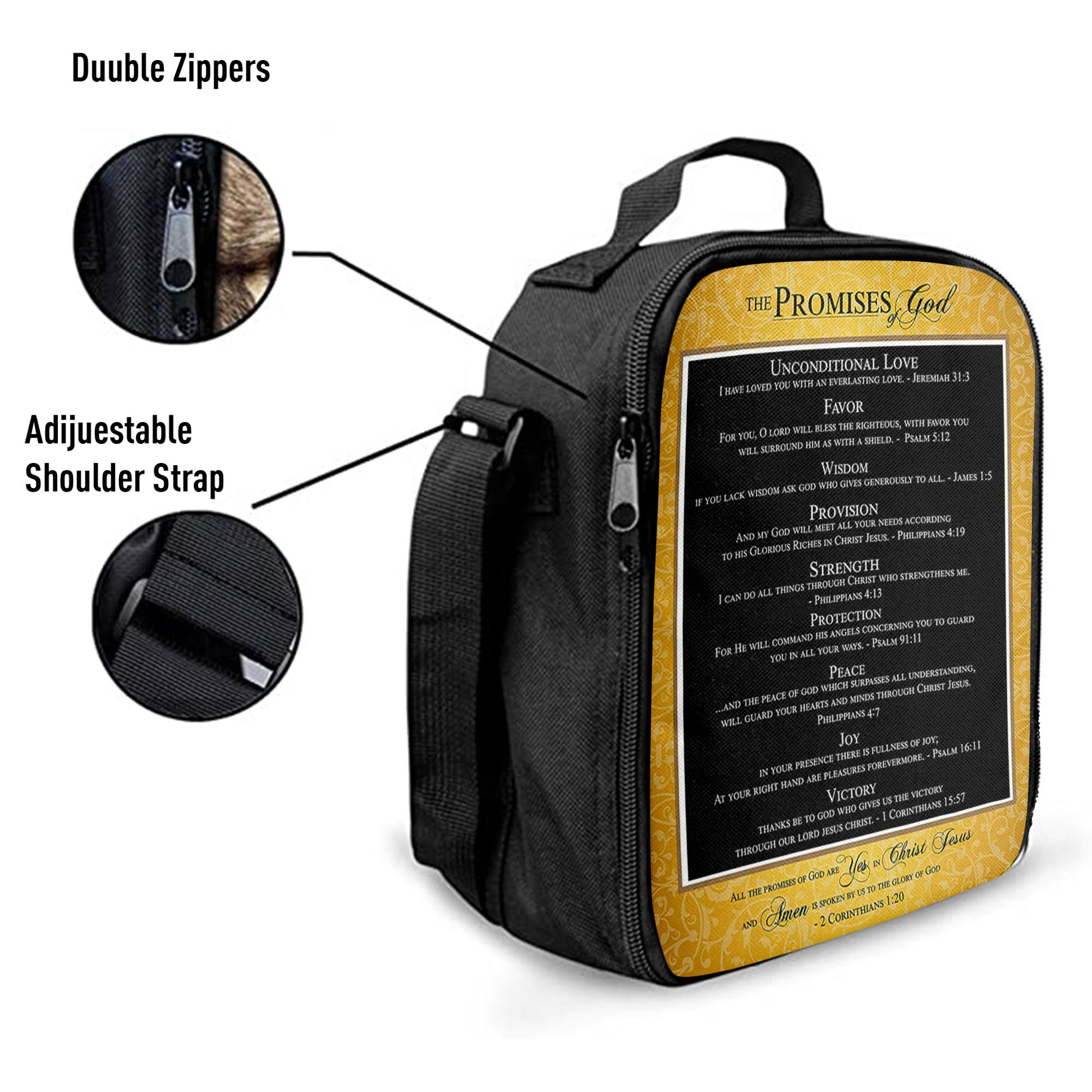 The Promises Of God Lunchbag Lunch Bag, 2 Corinthians 1 20, Christian Lunchbag Lunch Bag