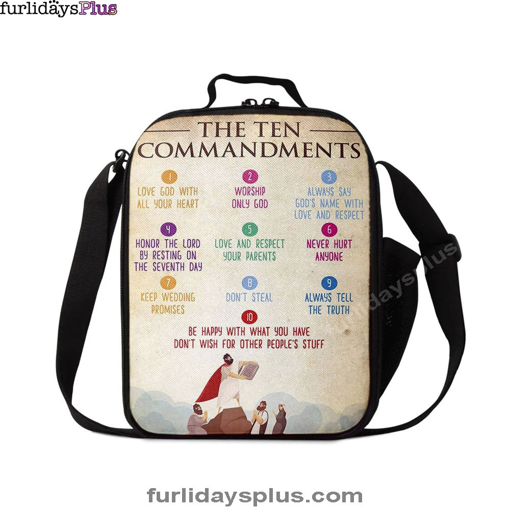 The Ten Commandment Lunchbag Lunch Bag, Christian Lunchbag Lunch Bag