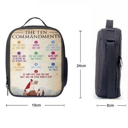The Ten Commandment Lunchbag Lunch Bag, Christian Lunchbag Lunch Bag