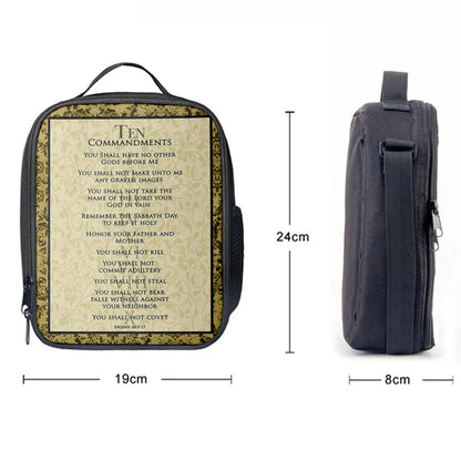 The Ten Commandments Lunchbag Lunch Bag, Girls Lunchbag Kids Bedroom Kids Lunch Bag