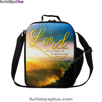 This Is The Day That The Lord Has Made Psalm 11824 Christian Lunchbag, Bible Verse Lunchbag, Scripture Lunch Bag