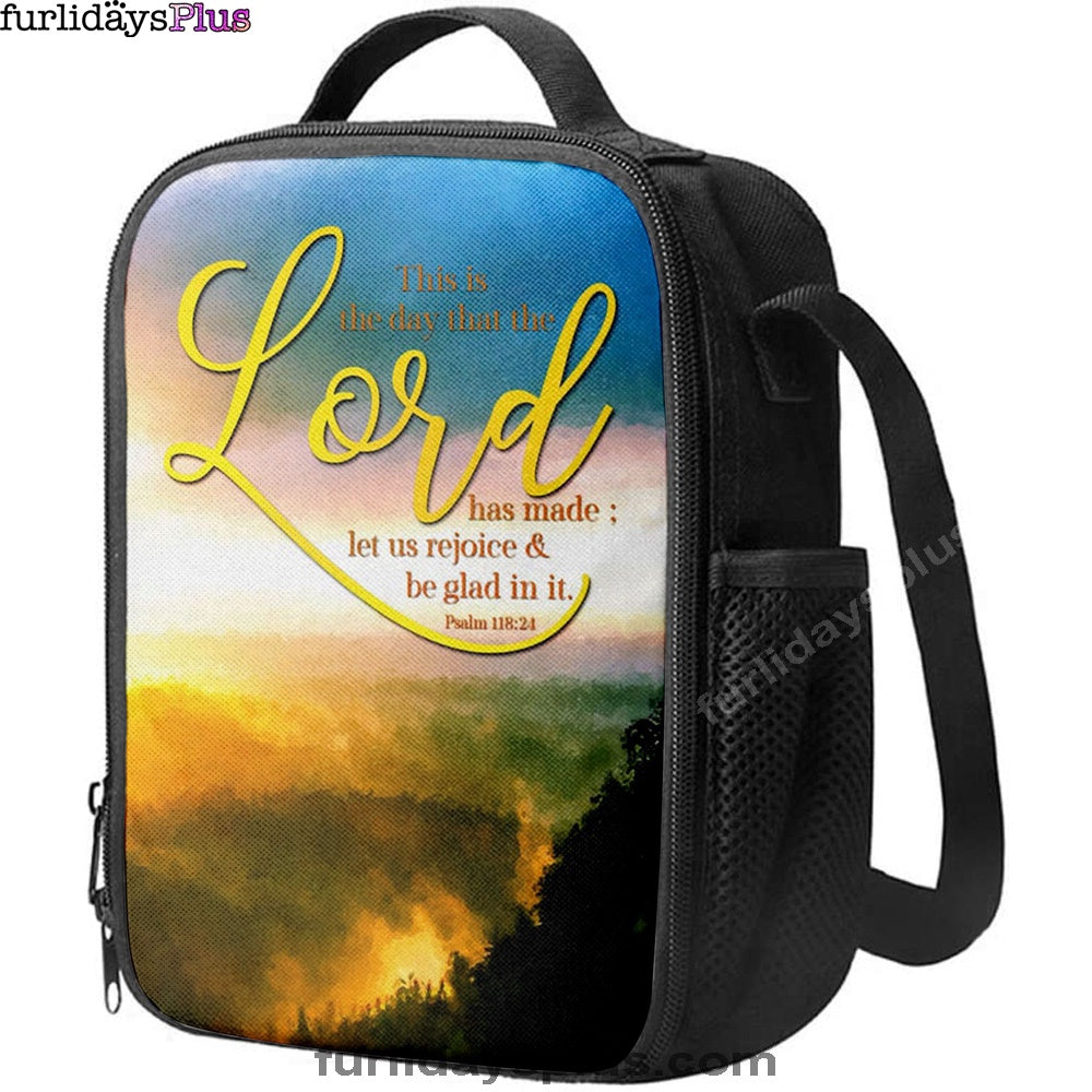 This Is The Day That The Lord Has Made Psalm 11824 Christian Lunchbag, Bible Verse Lunchbag, Scripture Lunch Bag
