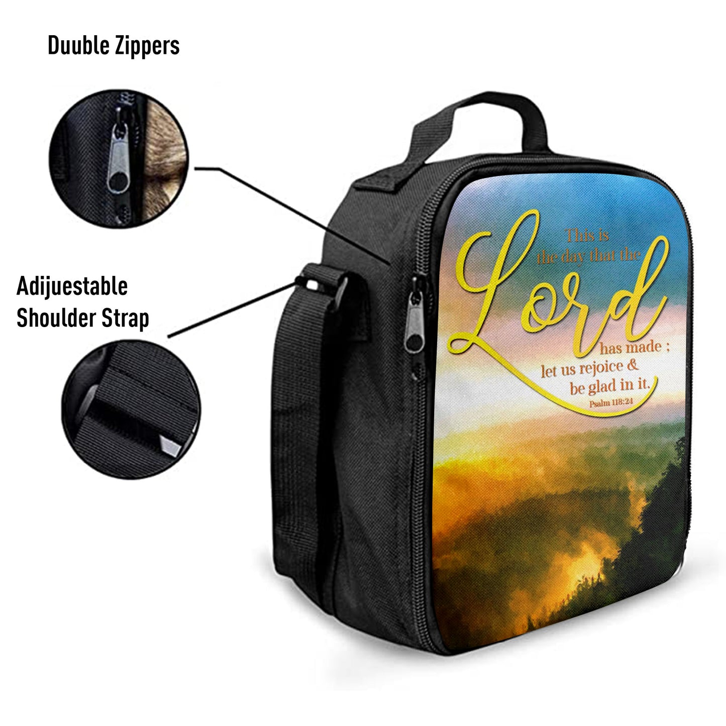 This Is The Day That The Lord Has Made Psalm 11824 Christian Lunchbag, Bible Verse Lunchbag, Scripture Lunch Bag