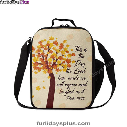 This Is The Day The Lord Has Made Psalm 11824 Thanksgiving Lunchbag, Bible Verse Lunchbag, Scripture Lunch Bag