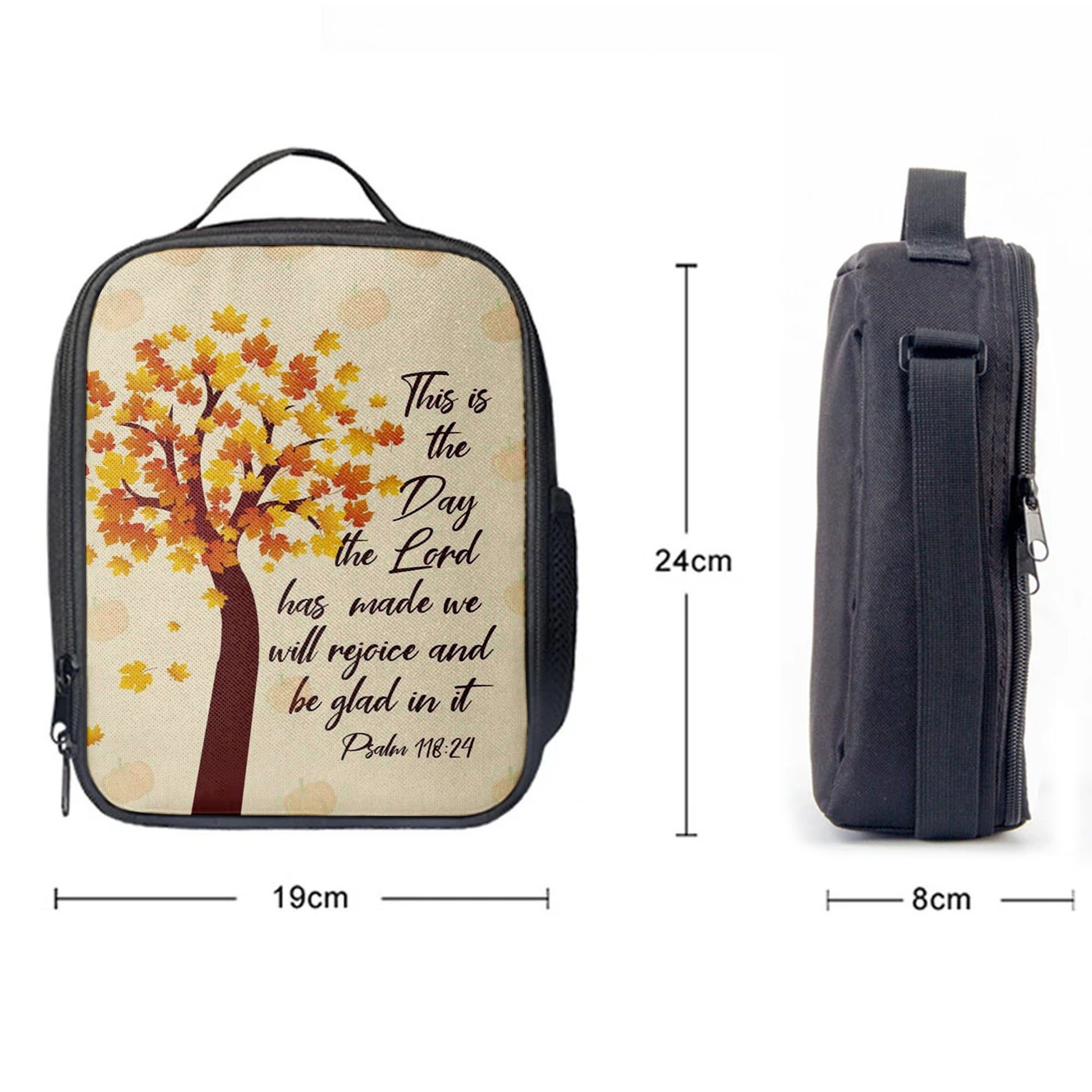 This Is The Day The Lord Has Made Psalm 11824 Thanksgiving Lunchbag, Bible Verse Lunchbag, Scripture Lunch Bag