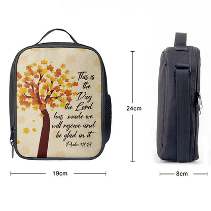 This Is The Day The Lord Has Made Psalm 11824 Thanksgiving Lunchbag, Bible Verse Lunchbag, Scripture Lunch Bag