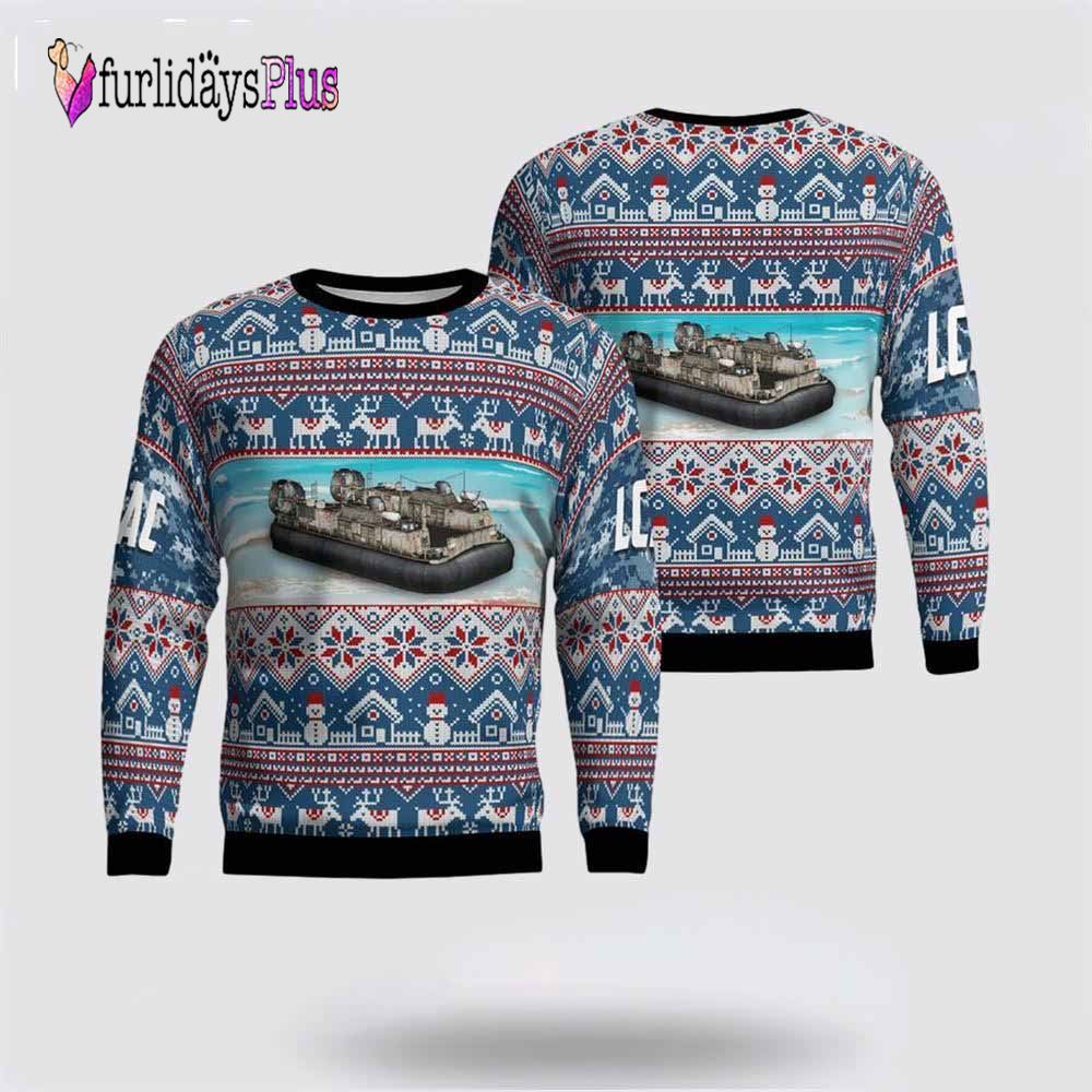 U.S Navy Landing Craft Air Cushion Sweater 3D, Gift For Military Personnel