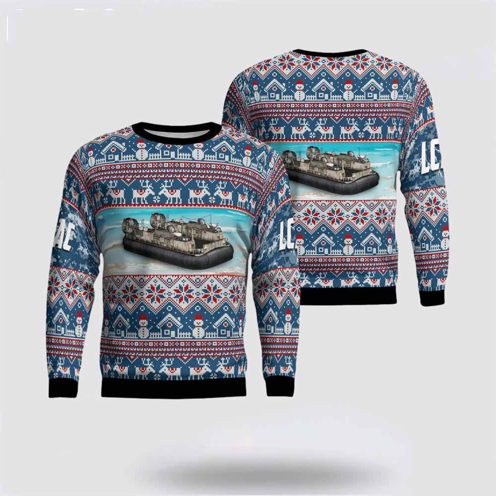 U.S Navy Landing Craft Air Cushion Sweater 3D, Sweater For Military Personnel