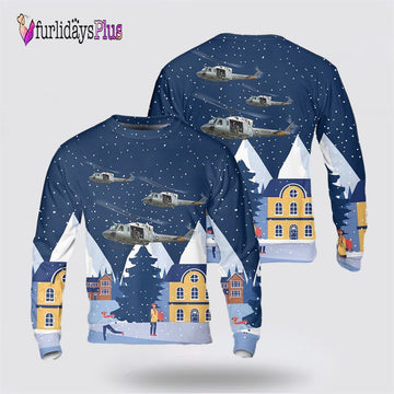 US Air Force Bell UH-1N Twin Huey 3D Sweater, Christmas Gift For Military Personnel