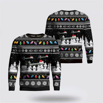 US Air Force General Atomics MQ-9 Reaper Christmas Sweater 3D, Sweater For Military Personnel