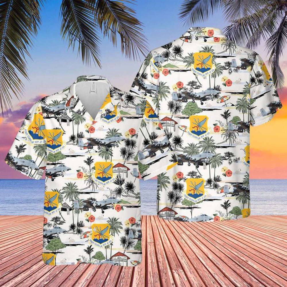 US Air Force Hawaiian Shirt, 114th Fighter Wing, 124th Fighter Wing, 190th Fighter Squadron A-10 Thunderbolt II Hawaiian Shirt
